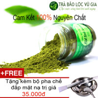 Bột Trà Xanh Nguyên Chất Vũ Gia - Đắp mặt nạ dưỡng da tắm trắng tẩy tế bào chết sạch mụn an toàn - Đã được kiểm nghiệm y tế