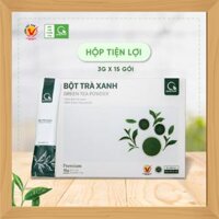 Bột trà xanh Quảng Thanh – Hộp 15 gói x 3g