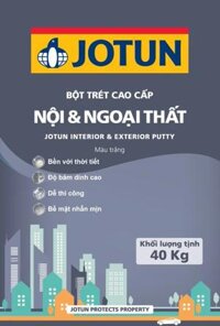 Bột Trét Nội & Ngoại Thất JOTUN Putty Trắng - 40 Kg