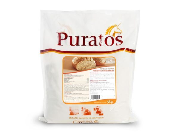 Bột trộn bánh mì nguyên cám Puravita 5kg