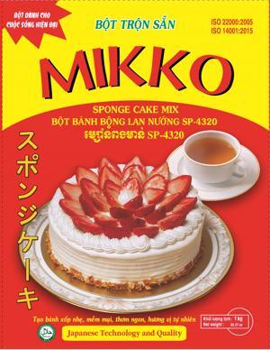 Bột trộn sẵn bánh bông lan nướng Mikko - 1kg