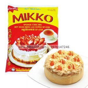 Bột trộn sẵn bánh bông lan nướng Mikko - 1kg