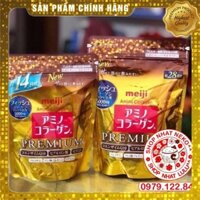 Bột uống bổ sung Collagen Meiji hồng/ vàng premium/ xanh thêm ca canxi Nhật bản