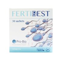 Bột Uống Bổ Tinh Trùng Fertibest Pro-Bio Pharma Giúp Tăng Cường Sức Khỏe Sinh Sản Cho Nam Giới (Hộp 30 Gói)