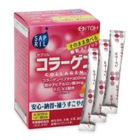 Bột Uống ITOH Sapril Collagen Vị Trái Cây Hỗ Trợ Hạn Chế Lão Hóa                                       Hộp 30 gói