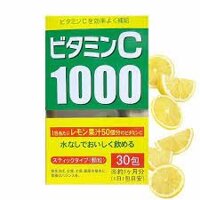 Bột uống vitamin C 1000 Yuma 30 gói - Hàng Nhật nội địa