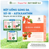 Bột uống Vitamin C Sơ-ri & Astaxanthin giúp sáng da mờ thâm nám Cỏ Mềm(Hộp 30 gói x 2gr)
