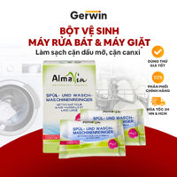 Bột vệ sinh Almawin dùng cho máy rửa chén bát, rửa sạch cặn canxi bảo vệ máy, phân phối chính hãng