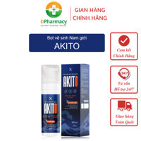 Bọt vệ sinh dành cho nam giới Akito diệt nấm candida, kháng khuẩn, khử mùi vùng kín 100ml