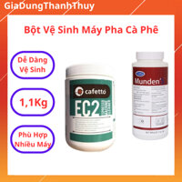 Bột Vệ Sinh Máy Pha Cà Phê Espresso Cafetto EC2 1,1kg, Munden's 900gr