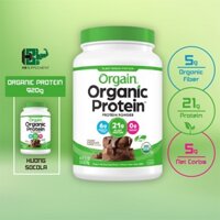 Bột whey protein hữu cơ cao cấp Orgain 920g - Nhập khẩu USA - Không đường - Lợi khuẩn và vitamin-Không lactose, gluten