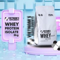 Bột Whey Protein Isolate bổ sung protein, ít calories, ít béo, tăng cơ 2000g - Vietnam's Supplements