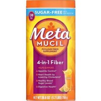 BỘT XƠ HÒA TAN VỊ CAM Orange - KHÔNG ĐƯỜNG Metamucil Fiber 4-in-1 Psyllium Sugar-Free Powder, 754g