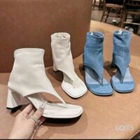 Bốt xỏ ngón 5 phân Nữ Shoes Jean Boot GiàY