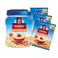 Bột yến mạch ăn liền Quaker 1478g/400g/35g, đồ uống ăn sáng đóng túi, ngũ cốc dinh dưỡng thay thế bữa ăn, hương vị gốc