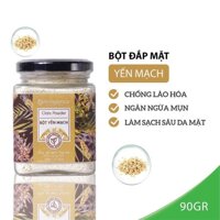 Bột Yến Mạch Nguyên Chất Đắp Mặt Nạ Chống Lão Hóa, Ngừa Mụn MILAGANICS 90g (Hũ)