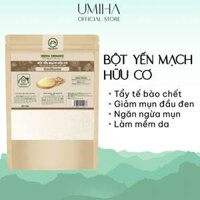 Bột Yến Mạch nguyên chất UMIHOME 40G đắp mặt nạ, tẩy da chết, đánh bay mụn nám tàng nhang hiệu quả - Túi 40G