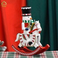 Bothyi Đai Ốc Bằng Gỗ Bập bênh Ngựa Quà Tặng Trang Trí Giáng Sinh 30cm Đai Ốc Bằng Gỗ Cho Máy Tính Để Bàn Năm Mới Kệ Văn Phòng Đạo Cụ Ảnh