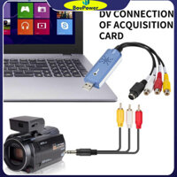 Boupower Portable Usb2.0 Capture Card RCA Composite S-Video Video Stereo Audio Capture Adapter