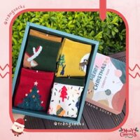 Box 4 đôi tất Noel - ảnh thật