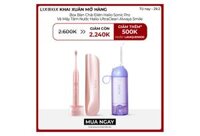 Box Bàn Chải Điện Halio Sonic Pro và Máy Tăm Nước Halio UltraClean Always Smile - Periwinkle & Rose Gold