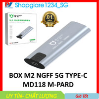 Box chuyển SSD M2 Sata sang ổ cứng di động - M-PARD NGFF/NVME - 5Gbps M.2- Hàng Chính Hãng Bảo Hành 6 Tháng