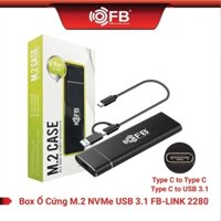 Box đựng ổ cứng SSD M.2. Box SSD M.2 PCIe/NVMe FB-Link 2280 USB 3.1