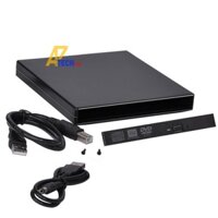 Box DVD Laptop Di Động USB 2.0 (Hộp Đựng Ổ Đĩa Laptop Thành Ổ Đĩa DVD Gắn Ngoài Kết Nối Qua Cổng USB)