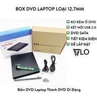 Box DVD USB 2.0 Sata Loại 12.7mm, Biến DVD Laptop Thành DVD Di Động