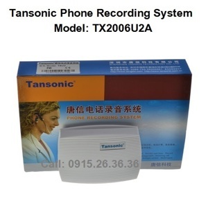 box ghi âm điện thoại tansonic 2 line (cắm cổng usb) tx2006u2a