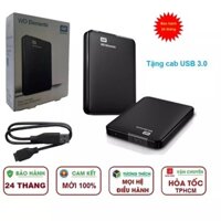 Box HDD Di Động Western Elements 1Tb 2.5 USB 3.0 - WD 500Gb - Bảo Hành 24 Tháng