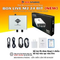 BOX LIVE M2 CHUẨN 24 BIT/96khz Chính Hãng, LIVESTREAM THU ÂM CHẤT LƯỢNG CAO DÙNG CHO CÁC DÒNG ĐT