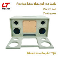 Box loa hầm thái Sub 4.5 inch mid 2.75 inch tặng kèm mica khoét lỗ theo yêu cầu LT Speaker