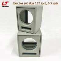 Box loa thô sub đơn 5.25 inch, 6.5 inch có sẵn ống thông hơi ván MDF 12li LT Speaker Box