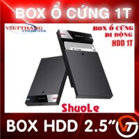 Box ổ cứng di động HDD 1T SATA3 2.5 inch USB 3.0 ( Ổ cứng WD 1T )