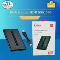 Box ổ cứng HDD SSK USB 3.0  SHE098  hộp chứa ổ cứng SSD Sata 2.5 - Chính Hãng