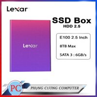 Box ổ cứng HDD/SSD Lexar E100 2.5 Inch Enclosure (Hỗ trợ ổ cứng lên đến 8TB)