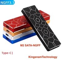 Box ổ cứng M2 SATA SSD M2 NGFF USB C Tản Nhiệt Nhôm nhiều màu cao cấp