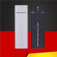 Box ổ cứng NVME MỚI Vỏ SSD M.2 NVME sang USB 3.1 Gen2 10G Hộp SSD ngoài bằng nhôm cho Khóa M / M + B cho 2230 2242 2260 2280 M2 SSD – Cái