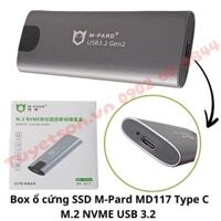 Box ổ cứng SSD M-Pard MD117 Type C M.2 NVME USB 3.2