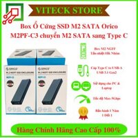 Box Ổ Cứng SSD M2 SATA Orico M2PF-C3 chuyển M2 SATA to Type C, ổ cứng di động - Chính hãng