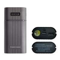 Box Sạc Dự Phòng 2 Cell Pin 21700 Đèn Pin Siêu Sáng