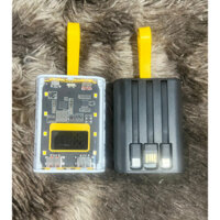 Box sạc dự phòng 22.5W trong suốt 3 cell . Tích hợp Jack sạc trên box tiện lợi.