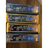 Box sạc dự phòng 22.5W trong suốt 8 cell 18650, mạch sạc nhanh QC 4.0 chip PD20W.
