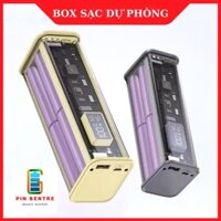 Box Sạc Dự Phòng Trong Suốt 22.5W Sử Dụng 8 Pin 18650 [PBT365]