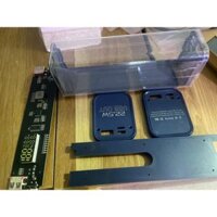 Box sạc dự phòng (xanh) 22.5W trong suốt 8 cell 18650, mạch sạc nhanh QC 4.0 chip PD20W.