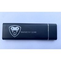 Box SSD M.2 Sata/M.2 PCIe/NVMe RAINBOWGEAR R320 USB 3.1 (Hỗ trợ 4T, vỏ kim loại, USB to Type-C)