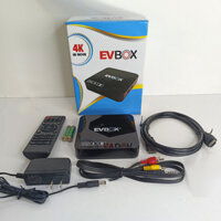 BOX TIVI ANDROID EVBOX 4K ULTRA CÓ BLUETOOTH (RAM 2GB ROM 32GB, ANDROID 15), TÍCH HỢP YOUTUBE, TV TRUYỀN HÌNH