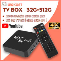 Box tivi android MXQ PRO 4K bản 8G+128GB/16GB+256GB Tiếng Việt Wifi 5G Android 11.1 Độ phân giải 4K, xem YouTube VV