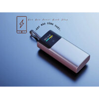 Box vỏ mạch sạc dự phòng PD 22.5W nhỏ gọn 2 cell 21700 màn hình kỹ thuật số màu TFT kèm cáp Type C sạc nhanh ( k pin )